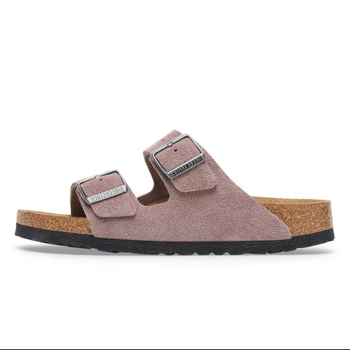 Birkenstock Arizona Soft Footbed Faded Purple Suede Sandal