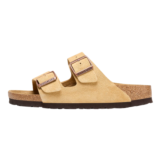 Birkenstock Arizona Latte Cream Suede Sandal