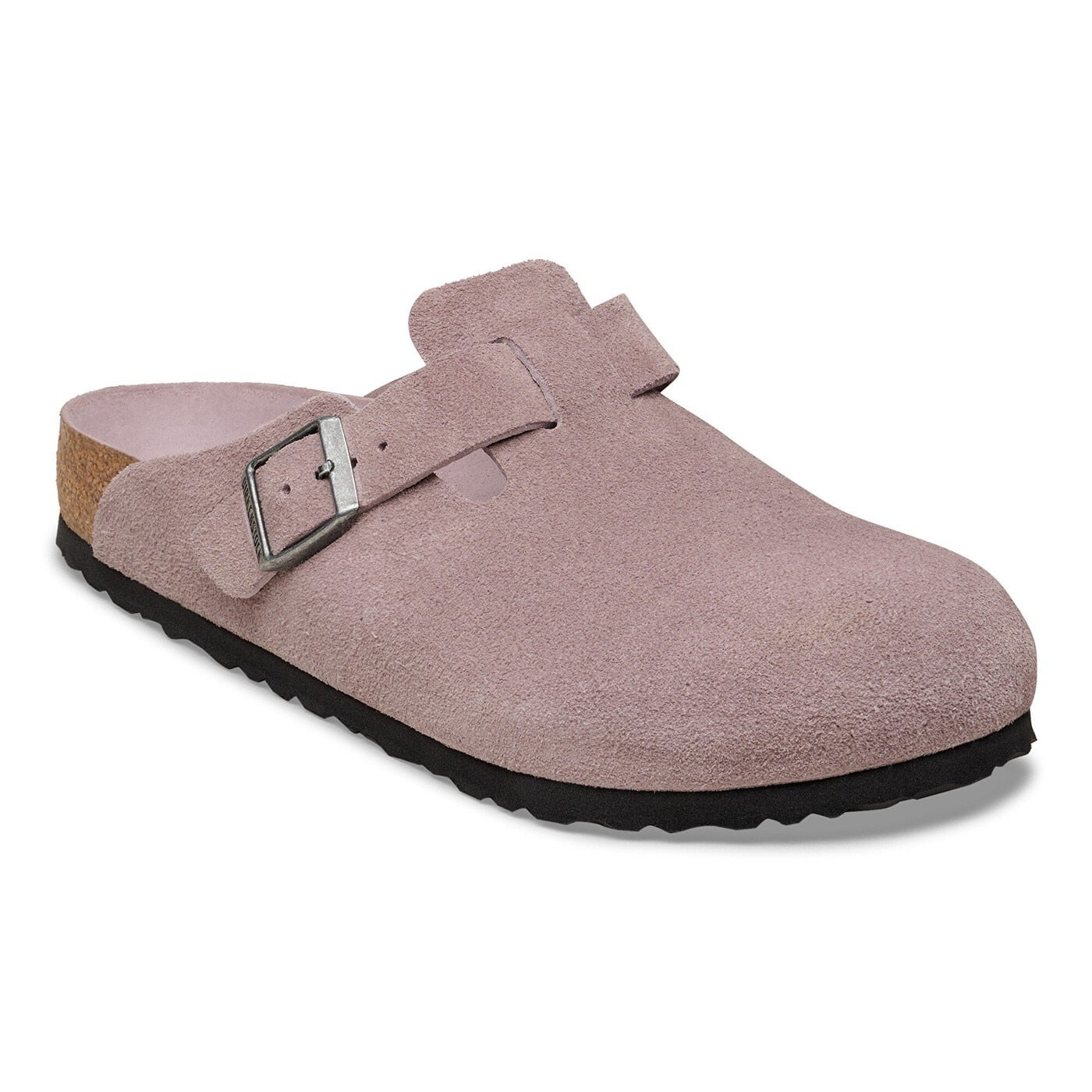 Birkenstock Boston Soft Footbed Suede Leather Faded Purple Tonal FB
