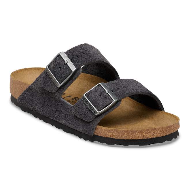Birkenstock Arizona Charcoal Suede Sandal