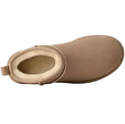 Damen Boots mit warmem Futter - Sand