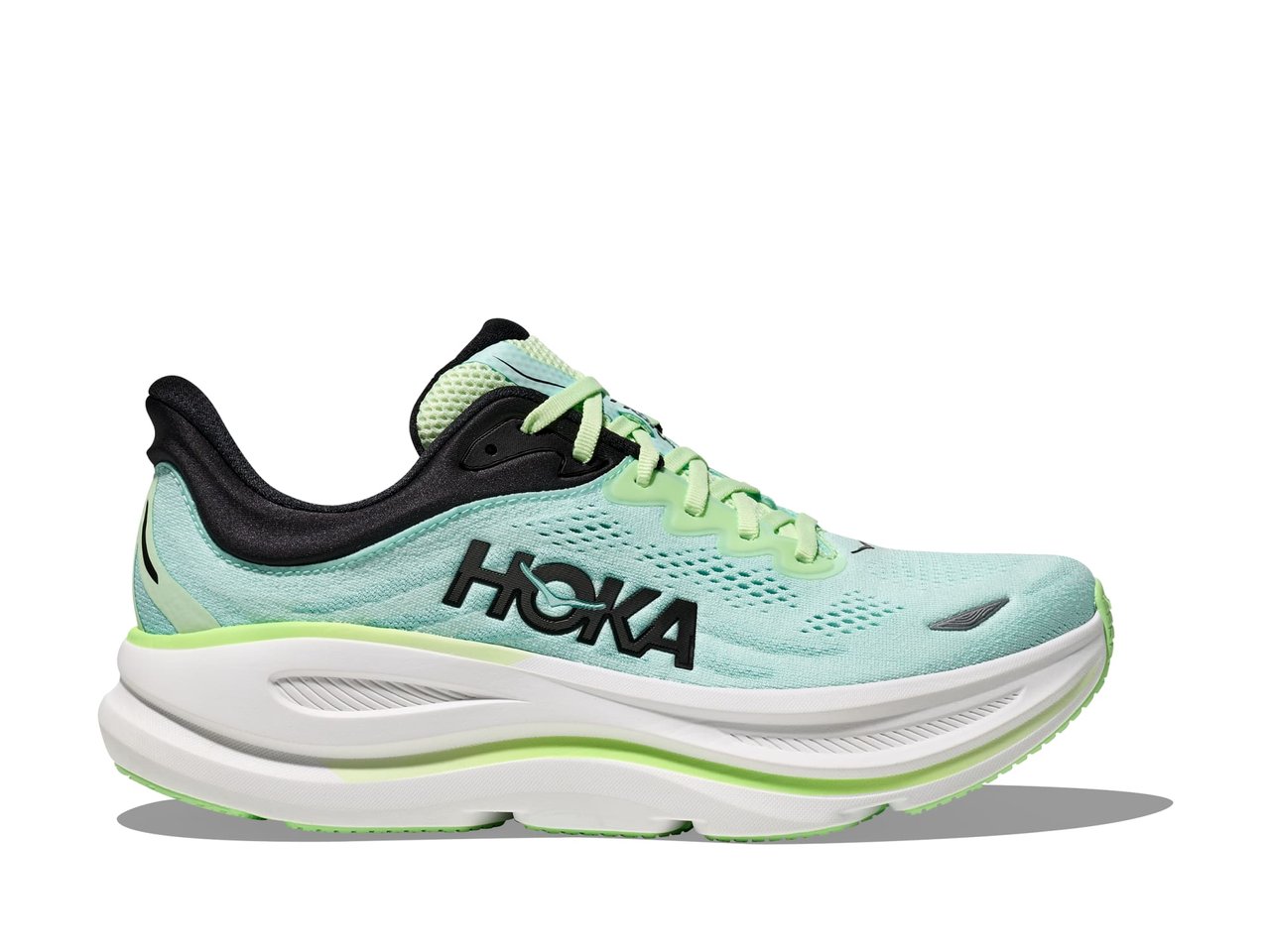 HOKA Bondi 9 Luna Moth Blue Spark Sneaker