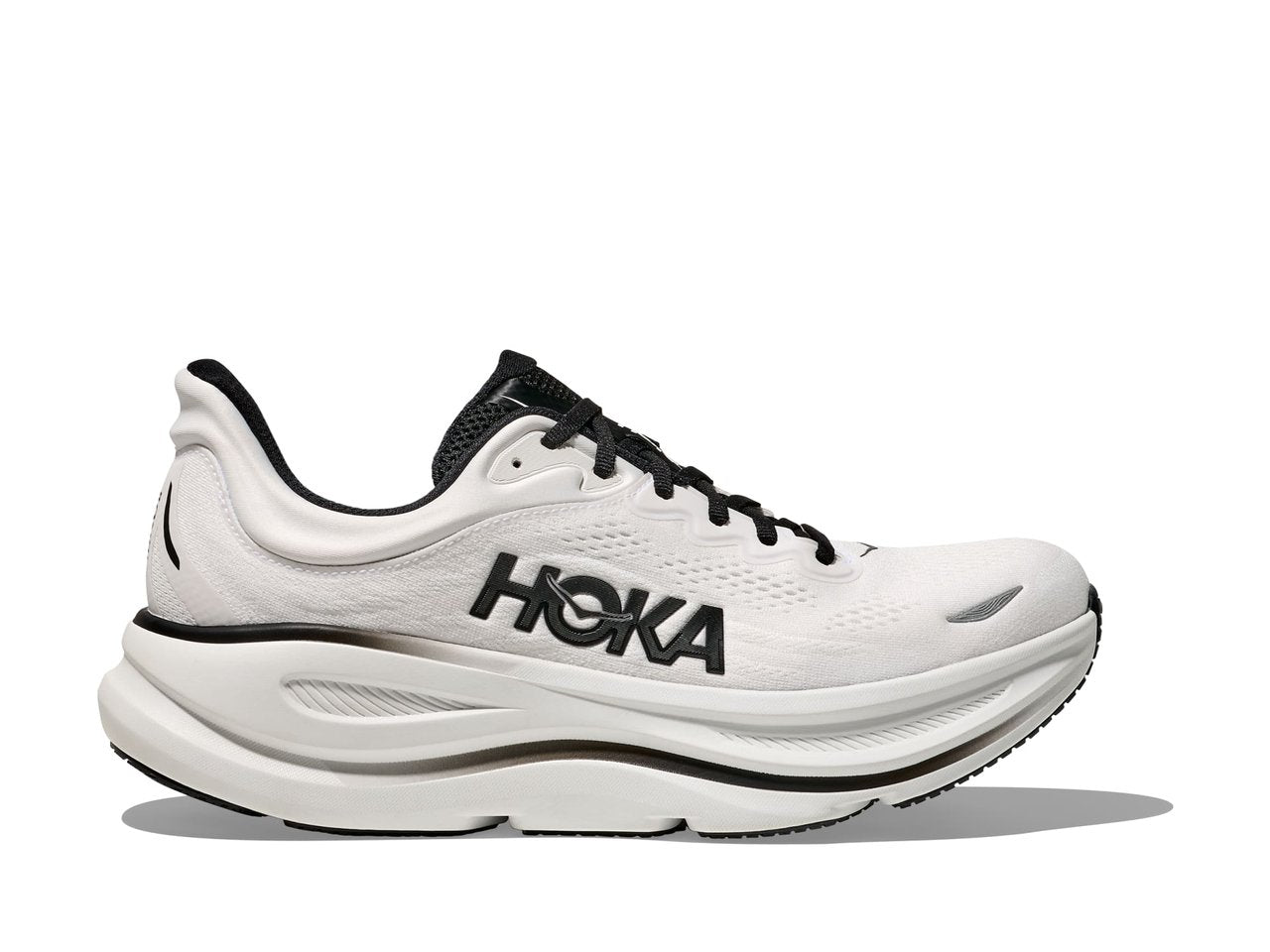 HOKA Bondi 9 White Black Sneaker