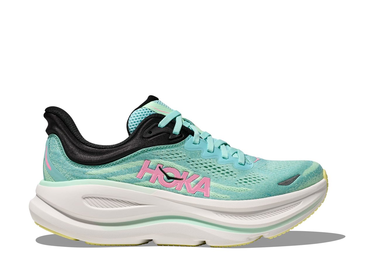 HOKA Bondi 9 Blue Spark Mint Fluorite Sneaker