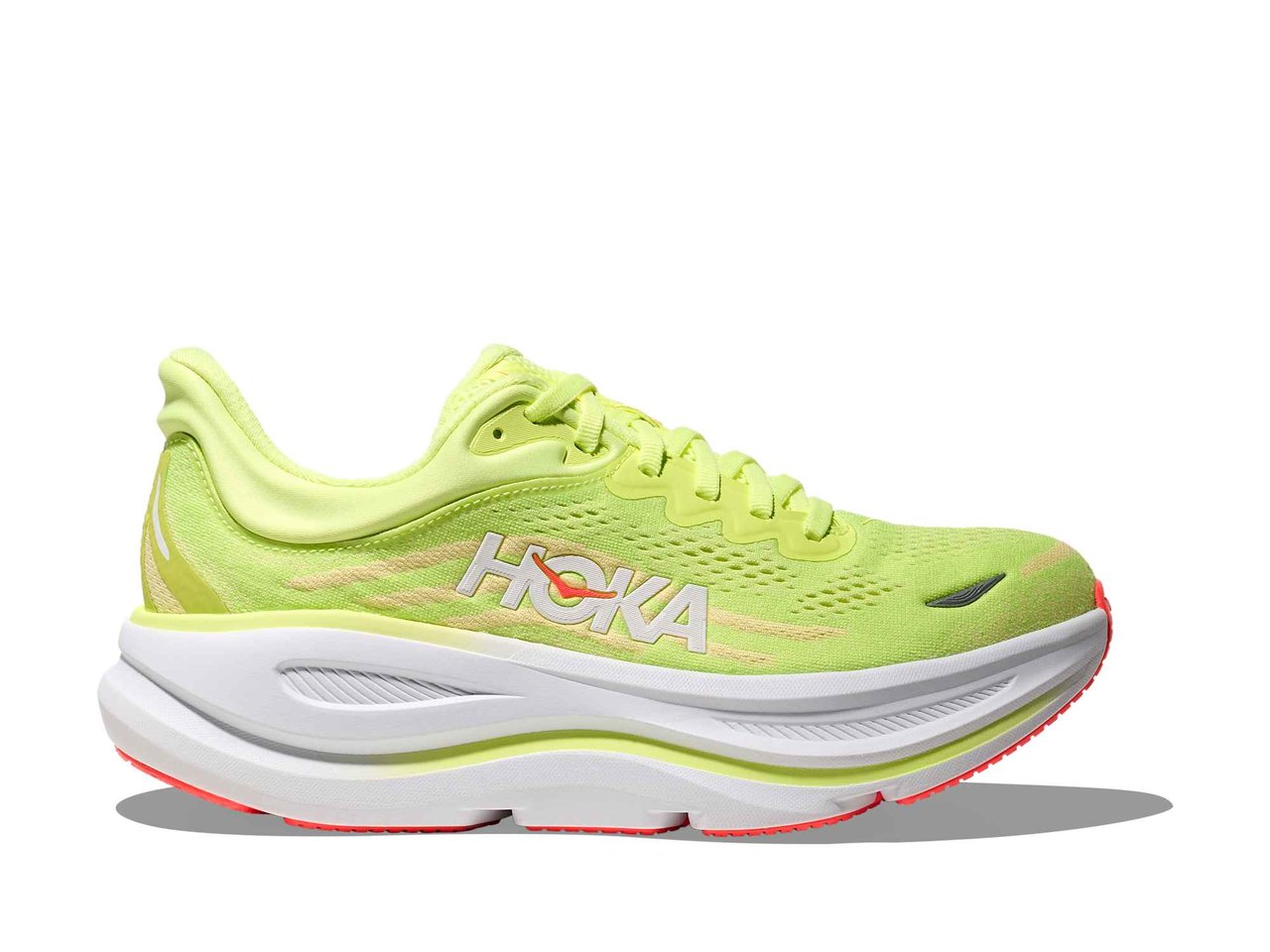 HOKA Bondi 9 Neon Yuzu Sunlight Sneaker