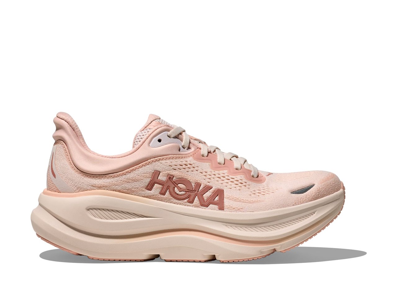 HOKA Bondi 9 Rose Latte Rose Cream Sneaker