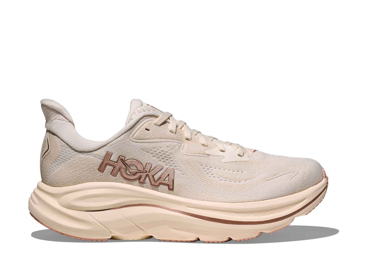 HOKA Clifton 10 Beige-Rose Gold Sneaker