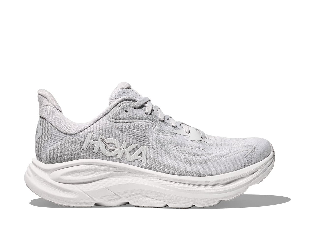 HOKA Clifton 10 White-Grey Sneaker