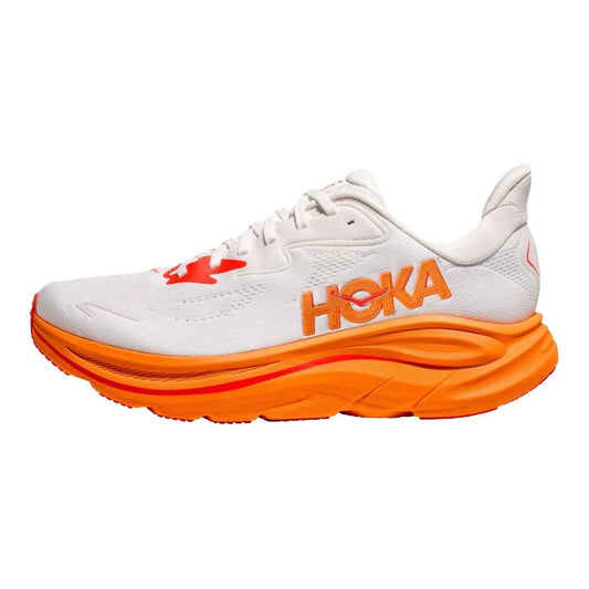HOKA Clifton 10 White-Orange Sneaker