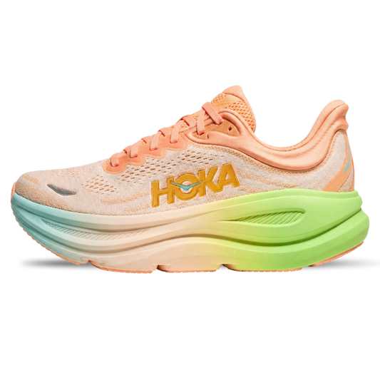 HOKA Bondi 9 Frost Pale Tangerine Sneaker