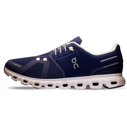 On Cloud 6 Midnight White Sneaker