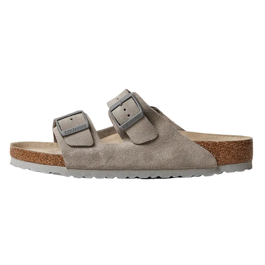 Birkenstock Arizona Soft Footbed Stone Coin Suede Sandal