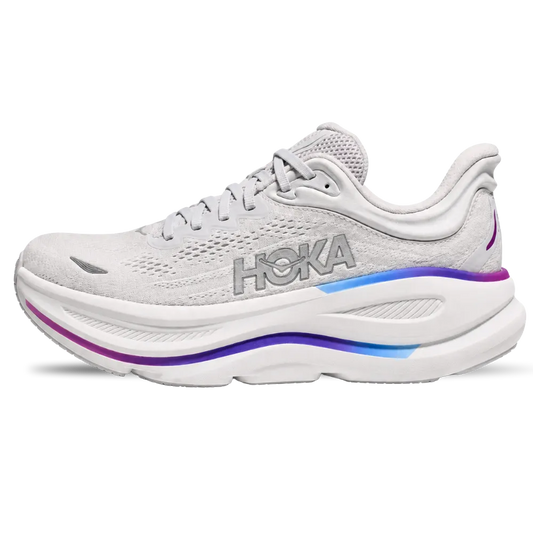 HOKA Bondi 9 Cosmic Grey White Sneaker