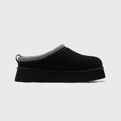 Damen Slipper mit weichem Fußbett - Schwarz