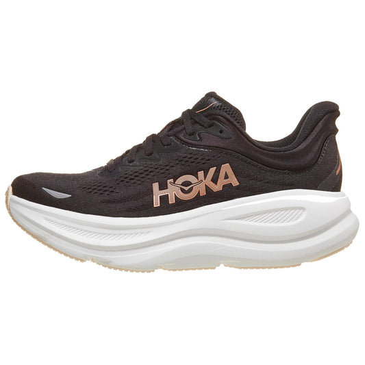 HOKA Clifton 10 Black-Rose Gold Sneaker