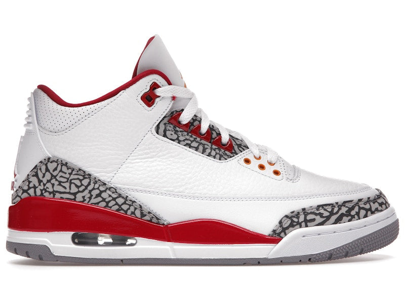 Jordan 3 Retro Cardinal Red Sneaker