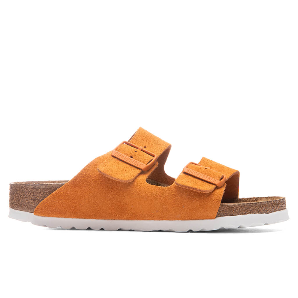 Birkenstock Arizona Soft Footbed Russet Orange Suede Sandal