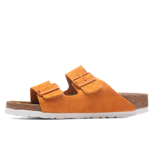 Birkenstock Arizona Soft Footbed Russet Orange Suede Sandal