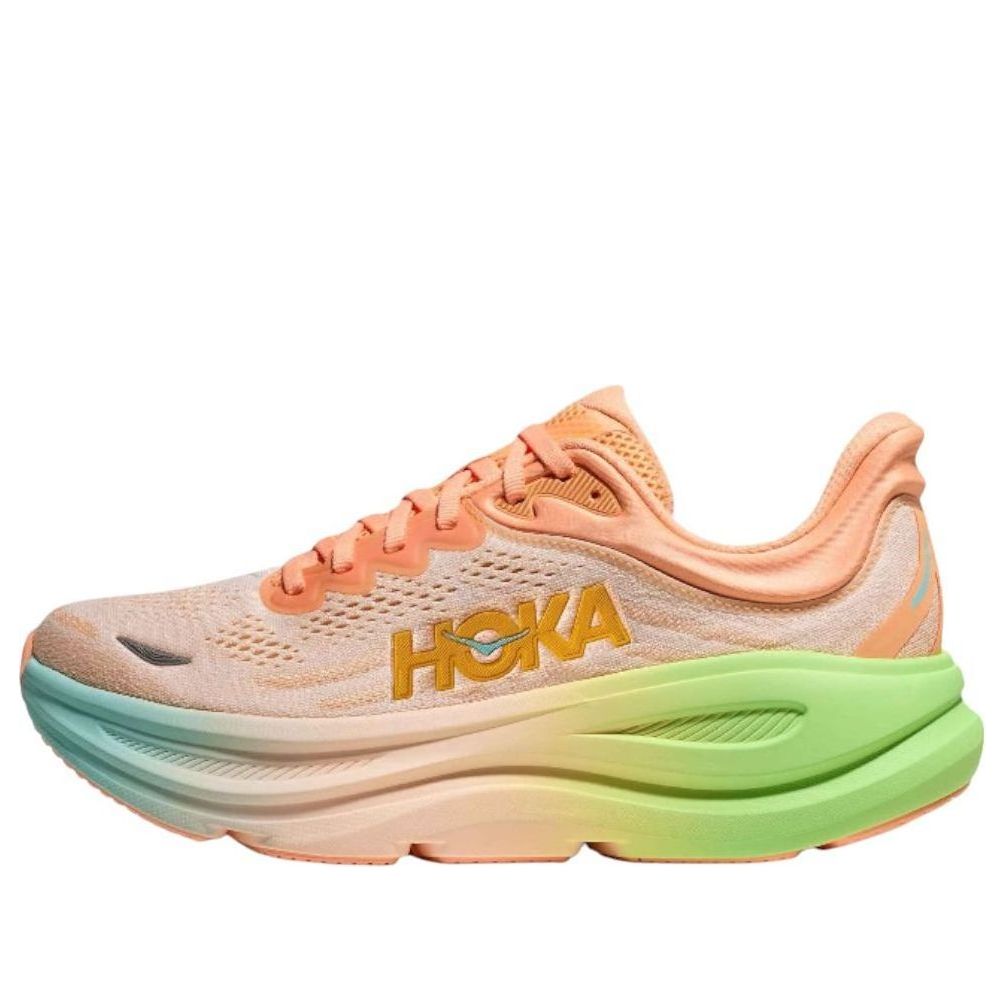 HOKA Bondi 9 Frost Pale Tangerine Sneaker