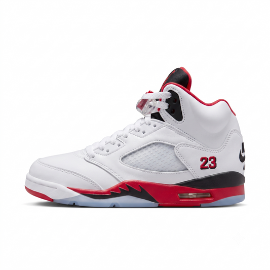 Jordan 5 Retro Fire Red Black Tongue 2025 GS Sneaker