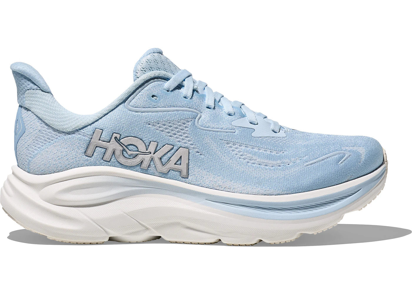 HOKA Clifton 10 Light Blue-Silver Sneaker