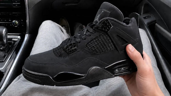 Customer image featuring Jordan Retro 4 Basketball Black Cat (2025) Sneaker