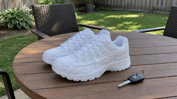 Customer image featuring Nike P-6000 Triple White Sneaker