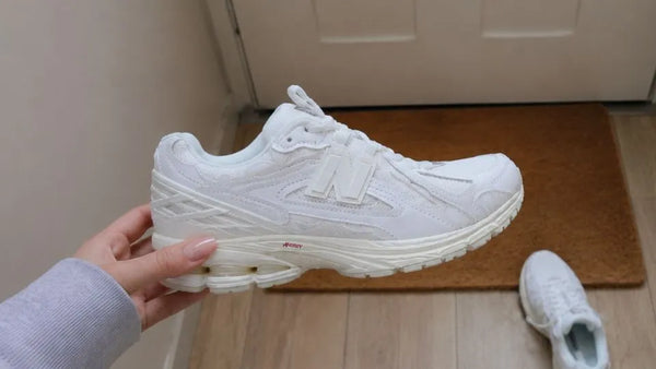 Customer image featuring New Balance 1906D Protection Pack White Leather Sneaker