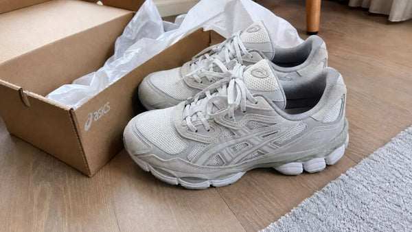 Customer image featuring ASICS GEL-NYC Cream Cloud Grey