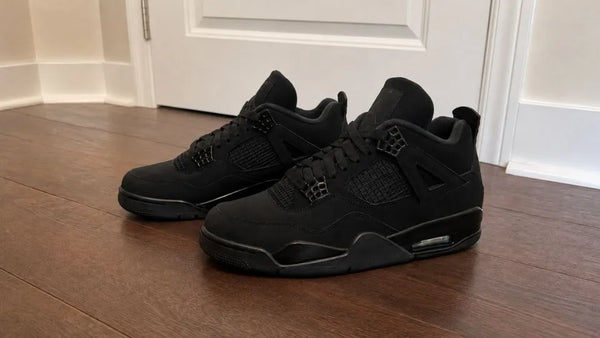 Customer image featuring Jordan Retro 4 Basketball Black Cat (2025) Sneaker