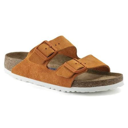 Birkenstock Arizona Soft Footbed Russet Orange Suede Sandal