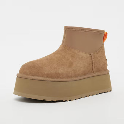 Damen Boots mit warmem Futter - Chestnut