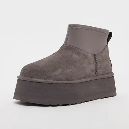 Damen Boots mit warmem Futter - Grau