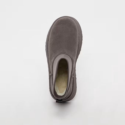 Damen Boots mit warmem Futter - Grau