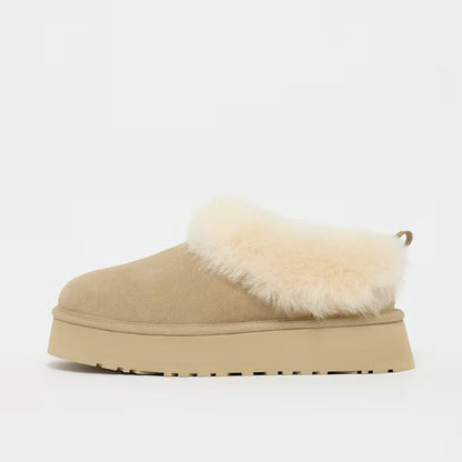 Damen Slipper mit weichem Fußbett - Beige