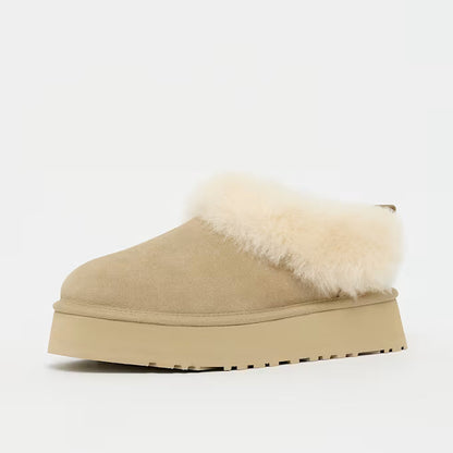 Damen Slipper mit weichem Fußbett - Beige